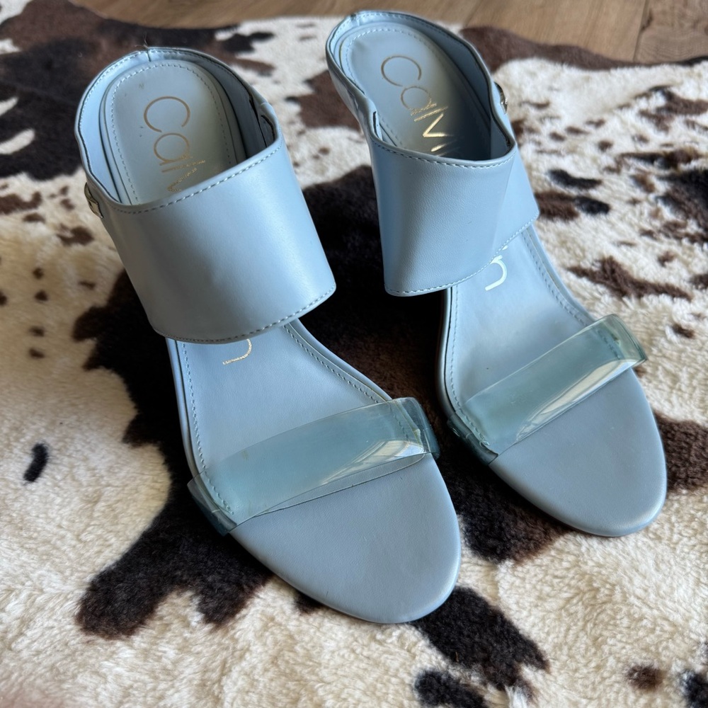 Calvin Klein Blue Mules Slip-On